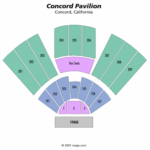 Sleep Train Concord Seating Chart