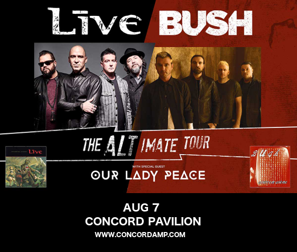 Live, Bush & Our Lady Peace at Concord Pavilion