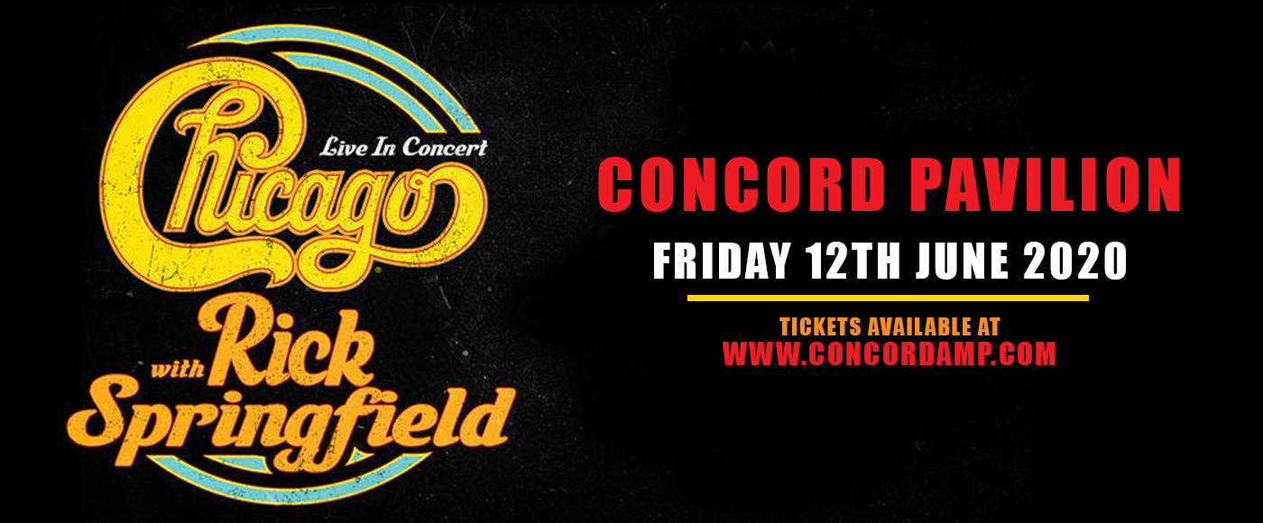 Chicago - The Band & Rick Springfield at Concord Pavilion tickets Chicago - The Band & Rick Springfield at Concord Pavilion