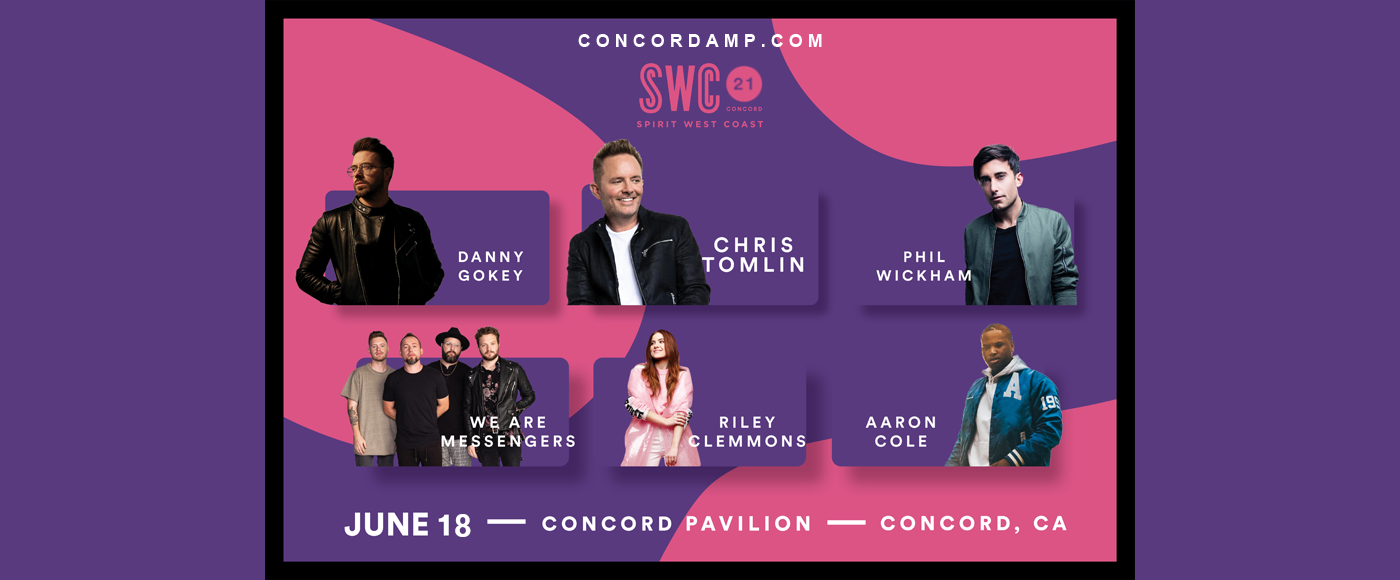 Spirit West Coast 2021: Chris Tomlin. Phil Wickham & Danny Gokey at Concord Pavilion