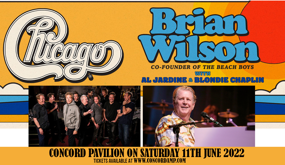 Chicago - The Band, Brian Wilson, Al Jardine & Blondie Chaplin at Concord Pavilion