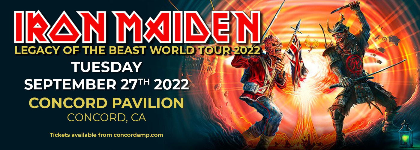 Iron Maiden: Legacy of the Beast Tour 2022 at Concord Pavilion