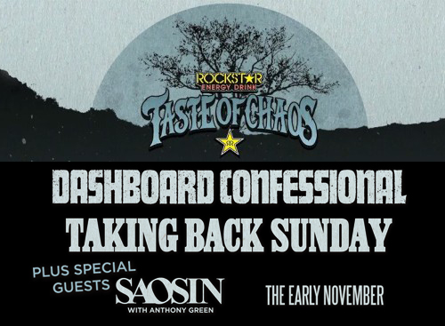 Taste of Chaos: Dashboard Confessional, Taking Back Sunday, Saosin & The Early November at Concord Pavilion