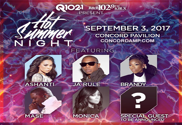Hot Summer Night: Ja Rule, Ashanti, Mase & Monica at Concord Pavilion
