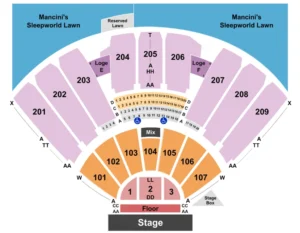 Concord Pavilion Seating Chart